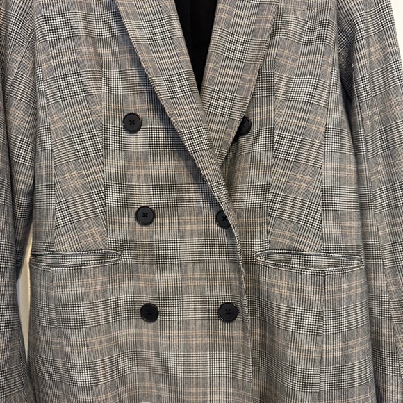 Babaton Plaid Houndstooth Blazer - Picture 2 of 8
